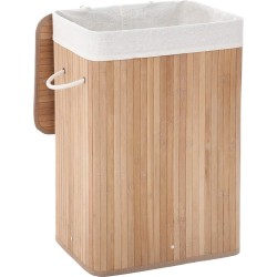 iBella Living - Bamboe Wasmand - Wassorteerder met uitneembare zak - 72 Liter