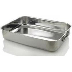 Montini Rechthoekige pan - braadslede voor gebruik in de oven 40 cm x 28 cm x 7 cm