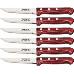 Tramontina Churrasco steakmessenset Gaucho 6-delig rood