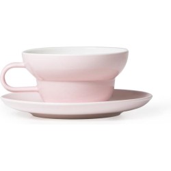 ACME Bibby kop en schotel  - Rose (licht roze) - 250 ml - thee kopje - porselein servies