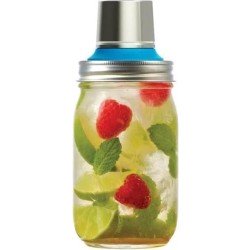 Jar Ware Cocktail Shaker - Voor Mason Jars - Herbruikbare & Universele - Blauw