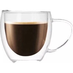 Dubbelwandige Thee/koffieglazen - 4 stuks - Dubbelwandig - 80ml - Espresso - Koud/Warm - Luxe