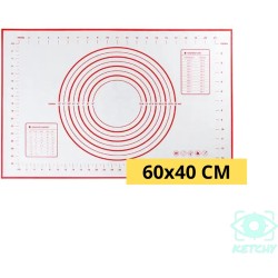 Ketchy - Deegmat - Bakmat - Ovenmat - Deegmat 60x40 cm - Bakken - Koken - BPA vrij - Herbruikbaar - 1 stuk