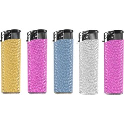 Lux Elektronische Piezo Aanstekers "Diamond Glitter" Designs (5 stuks)