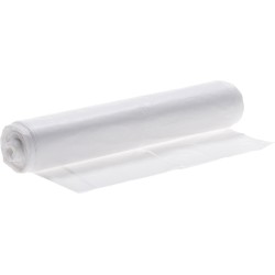 Plastic afvalzak HDPE 58x100 cm 20µ - wit