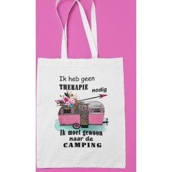 Camping tas- Ik heb geen therapie nodi ik moet gewoon naar de camping. kamperen
