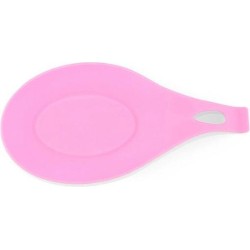 Knaak Lepel mat - Tool Houder - Keuken Accessoires - Hittebestendig - Silicone Pad - Roze - 1 Stuk