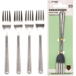 2x4 Gebaksvorkjes - RVS - vorken