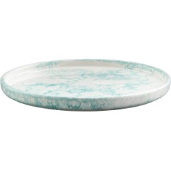 Bowls and Dishes Espuma Aardewerk Bord | Eetbord | Dinerbord | Tapasbord | Servies 28 centimeter Ø - Mint - Cadeau tip!