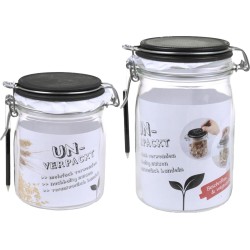 Weckpot, Beugelpot Met Krijtborddeksel + Krijtpotlood - 750ml & 1000ml