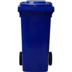 240 liter blauw  Kunststof Kliko Afval Rolcontainer container -