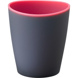 Drinkbeker Aura - 350 ml - Herbruikbaar - BPA Vrij - Kunststof - Grijs / Roze