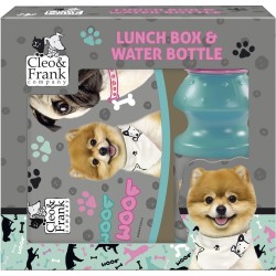 Cleo & Frank Set Lunchbox + Bidon Woof Woof - Polypropyleen