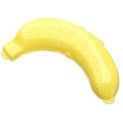 WiseGoods - Bananen Bechermer - Bananenbakje - Bananendoosje - Bananenhouder - Bananen Opbergdoos - Bescherm Banaan - Fruit Case - Bananenbox - Geel