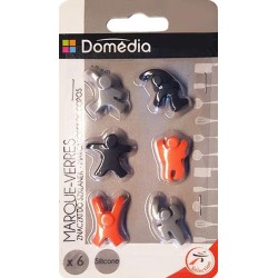 Domedia glass markers set van 2