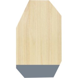 TAK Design Dippo Snijplank - Hout - 50 x 30 cm - Grijs