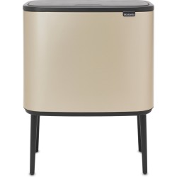 Brabantia afvalemmer Bo Touch Bin champagnekleur, 11 + 23 L