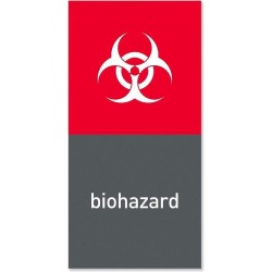 Afvalemmer Marker Magnetisch - Biohazard - Grijs - Simplehuman