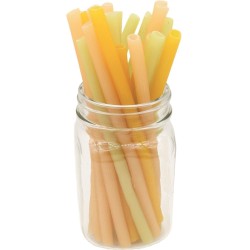 Duurzame en Eetbare Pasta Rietjes | Made in Italy | Veganistisch | Smaakloos | Gluten-Free & Organic Pasta Straws | Zero Waste | Large Box | 360 Straws