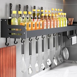 Joybos Keuken Organizer - Multifunctioneel - Opbergrek - Wandmontage – Kruidenrek – keukenhulp - keukenkastorganizer