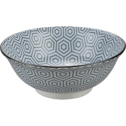 Blauw/Witte Kom – Mixed Bowls – 20,3 x 8cm 1000ml