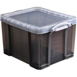 Really Useful Box 35 liter transparant gerookt