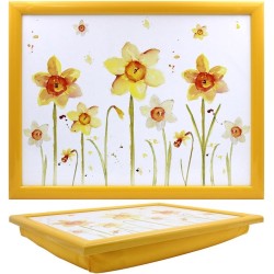 Home&Deco Schootkussen laptray Narcissen 44x33x6 cm