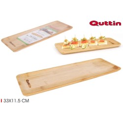 Set van 2 Bamboe tapas/serveerschalen - Quttin - 33*12cm