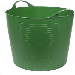 Flexibele kuip emmer/wasmand rond groen 45 liter - Opbergmanden