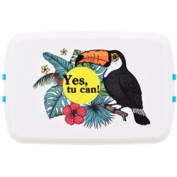 Biodora kinderlunchbox 12X18X5CM gemaakt van bio plastic - toekan