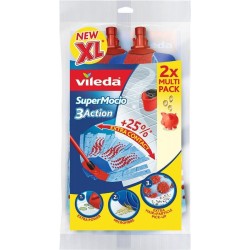 2x Vileda Super Mocio 3-Action Navulling 2 stuks