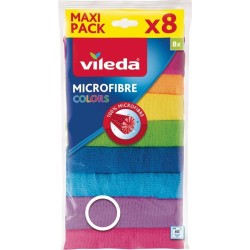 10x Vileda Colors Microvezeldoek 8 Stuks