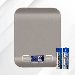 Ease Store Digitale Keuken Weegschaal Precisie – 1gr tot 6kg – Elektrisch – Inclusief batterijen – Tarra functie - RVS