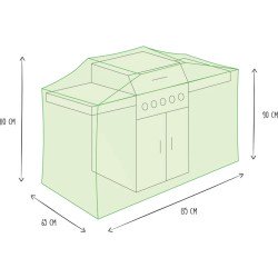 Perel Garden Barbecuehoes 135 cm