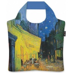 Ecozz - Draagtas opvouwbaar met rits - Café terrace by night - Vincent van Gogh