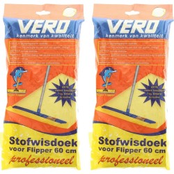 50x Stofdoeken met citroengeur voor stofwisser 60 cm - VloerFlipper60 - Huishouden - Schoonmaken - Stofwissers/vloerwissers stofdoekjes