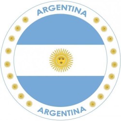 100x Bierviltjes Argentinie thema print - Onderzetters Argentijnse vlag - Landen decoratie feestartikelen