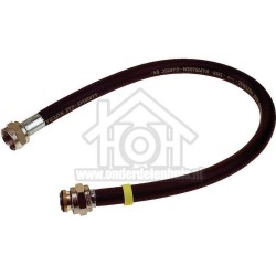 Universeel Gasslang Rubber flexibel voor los staande apparaten Gastec 50 cm met koppelingen 404667