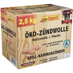 favorit® Eco Houtwol FSC- Aanmaakkrullen - 2,5 Kg
