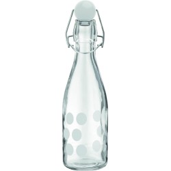 Dot Dot Waterfles - Glas - 0,25 l - Wit