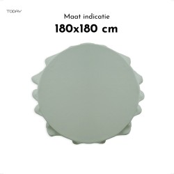 Today Rond Tafelkleed - Tafellaken - Ø180cm - Polyester - Céladon - Jade