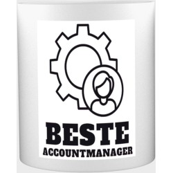 Beste accountmanager Mok met opdruk - beste accountmanager - collega - welkom - afscheid - 350 ML inhoud