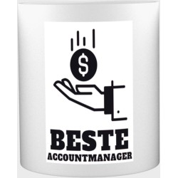 Beste accountmanager Mok met opdruk - beste accountmanager - collega - welkom - afscheid - 350 ML inhoud