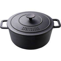 Skottsberg Braadpan Cast Iron 28 cm 5.5 l Zwart Gietijzer-PFAS-vrij