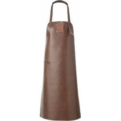 WITLOFT | Handgemaakt | Leren Schort Classic Collection | Donkerbruin | One Size - Verstelbaar