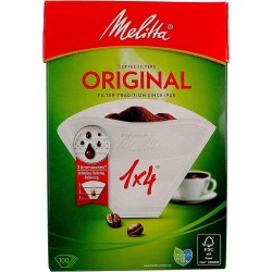 Melitta - Koffiefilters Original 1x4 Wit - 100 stuks