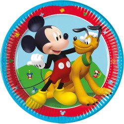 Globos Europe - Mickey Rock The House - Papieren borden 20 cm - 8 stuks