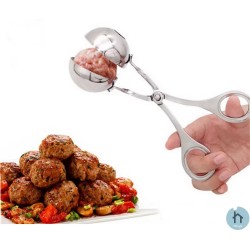 Thuys Gehaktballen Maker - Keuken Accessoires - RVS - Gehaktballen Tang - Meatball Maker - Vaatwasserbestendig - Tang / Knijper - Zilver