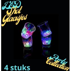 LED Shot Glaasjes 4 stuks