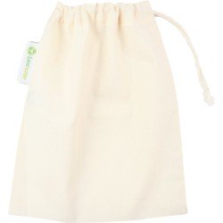 2 x Kleine Biologisch Katoenen Trekkoordtas | Katoenen Zak | Herbruikbare Tas | Reusable Muslin Organic Cotton Produce Bag For Fruit, Veggies, Bulk Dry | Cloth Bag with Drawstring | Washable Bulk Bag | 2 Bags | 20 x 25cm